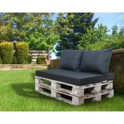 Bon marché 🌟 Jardin Privé Coussins Pour Palette Gris 🎉