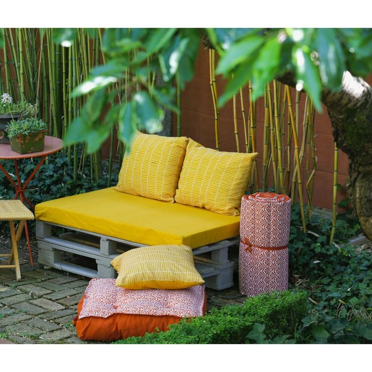 Tout neuf đ Jardin PrivĂ© Ensemble 3 Coussins Palette 1190x800x100 Cm Curcuma SUEDE âš 4 Tout neuf đ Jardin PrivĂ© Ensemble 3 Coussins Palette 1190x800x100 Cm Curcuma SUEDE âš â Image 2