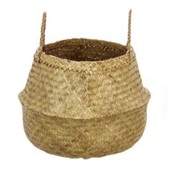 Grosses soldes ???? Panier De Rangement Pliable à Anses Seagrass Naturel ????