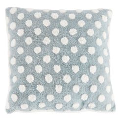 Grosses soldes ⭐ ACTUEL Coussin Déco En Sherpa Pois/uni BOULE DE NEIGE ????