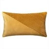 Acheter 😀 Coussin Déco En Velours Semi Pli 30x50cm Ocre ⌛ -Jardin Privé Shop unnamed file 410