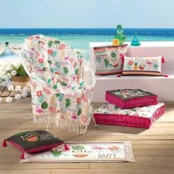 Sortie 💯 Paris Prix Coussin Déco Déhoussable Ibiza 40x40cm Gris 🥰 -Jardin Privé Shop unnamed file 422