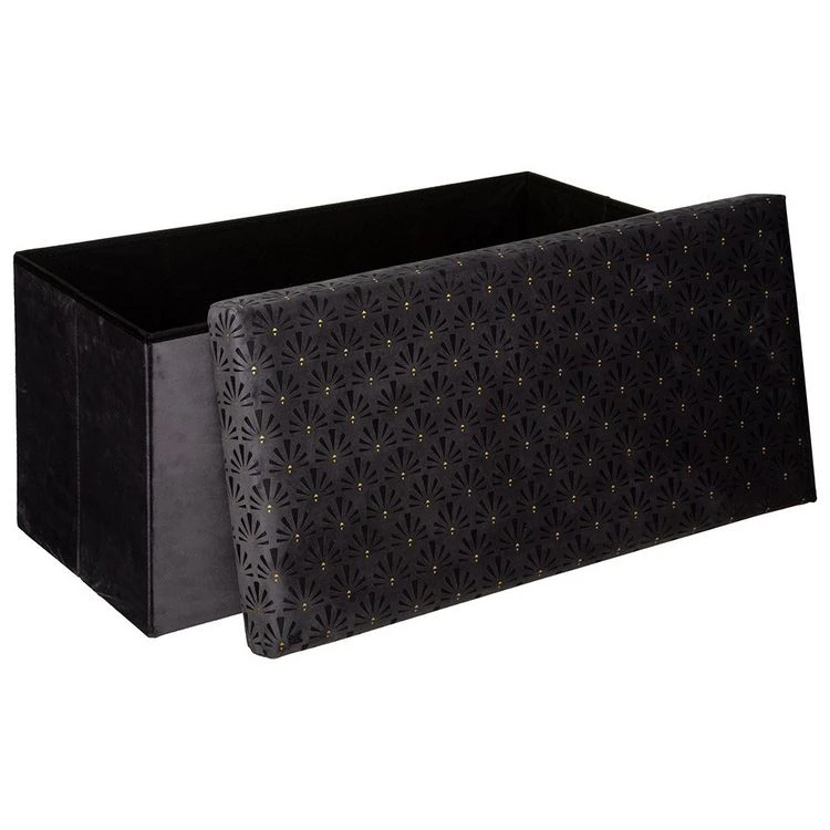 Bon marché ✔️ ATMOSPHERA Pouf Pliable Velours Double Liam Gris 👍 4 Bon marché ✔️ ATMOSPHERA Pouf Pliable Velours Double Liam Gris 👍 – Image 2