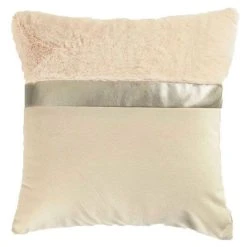 Meilleure affaire ⭐ Paris Prix Coussin Déco Velours Anouk 40x40cm Beige ⌛