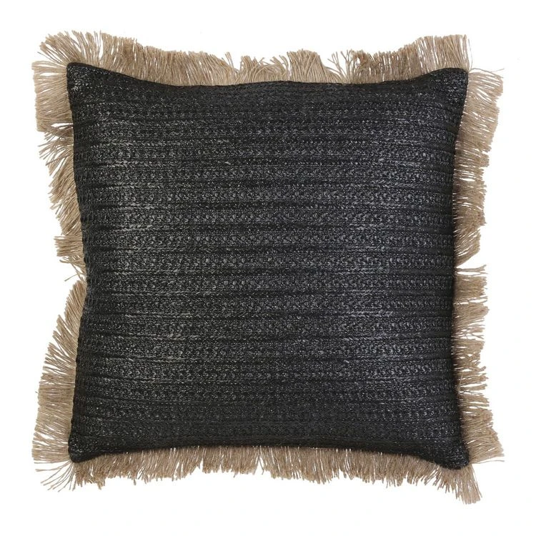 Coupon 💯 The Home Deco Factory Coussin Design Bord De Mer En Jute Raphia - L. 40 X L. 40 Cm - Noir ⭐ 3 Coupon 💯 The Home Deco Factory Coussin Design Bord De Mer En Jute Raphia - L. 40 X L. 40 Cm - Noir ⭐