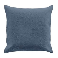 Sortie ⌛ Paris Prix Housse De Coussin Romane 60x60cm Bleu ????