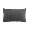 Vente flash 😍 Paris Prix Coussin Déco Gaufrette 30x50cm Anthracite 🎁
