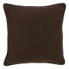 Vente flash ???? Coussin Déhoussable Passepoil Carré 45x45cm Chocolat ????