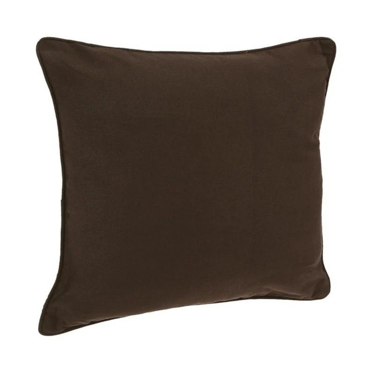 Vente flash 👏 Coussin Déhoussable Passepoil Carré 45x45cm Chocolat 😉 4 Vente flash 👏 Coussin Déhoussable Passepoil Carré 45x45cm Chocolat 😉 – Image 2