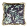 Nouveau ✨ Coussin Déco Frange 45x45cm Panthère Noire ???? -Jardin Privé Shop unnamed file 569