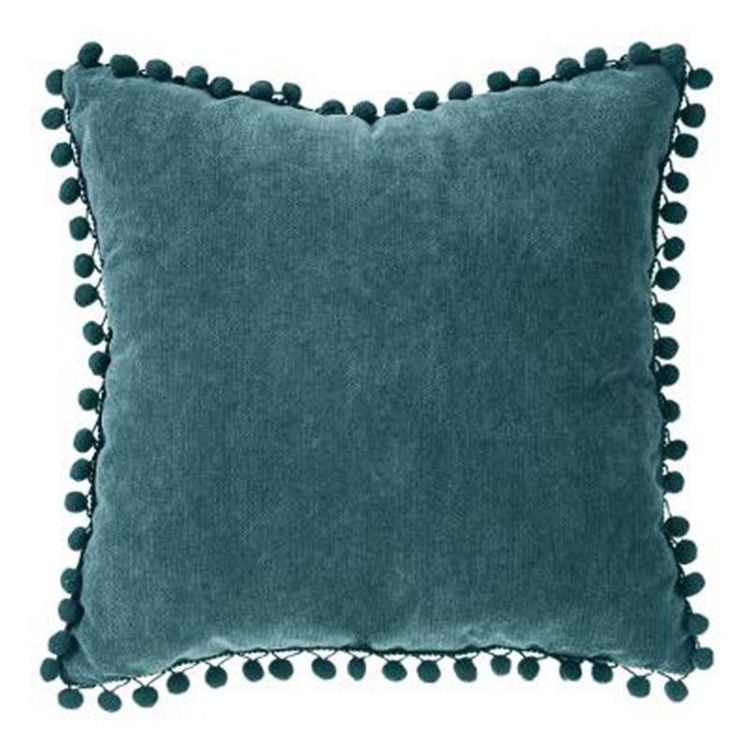 Coussin à Pompons Jao 40x40cm Bleu Canard Bon marché ???? Coussin à Pompons Jao 40x40cm Bleu Canard ???? -Jardin Privé Shop unnamed file 589