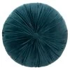 Meilleure affaire 🔔 ATMOSPHERA Coussin Rond Design En Velours Dolce - Diam. 40 Cm - Bleu Canard ✨ -Jardin Privé Shop unnamed file 609