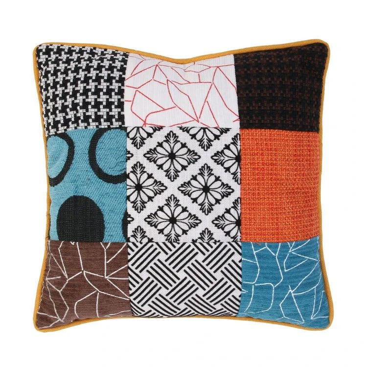 Grosses soldes ❤️ The Home Deco Factory Coussin Patchwork Carré - 40 X 40 Cm - Multicolor 🤩 3 Grosses soldes ❤️ The Home Deco Factory Coussin Patchwork Carré - 40 X 40 Cm - Multicolor 🤩