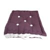 Vente flash ✨ Soleil D'ocre Coussin Tapissier En Coton Boudoir - 40 X 40 Cm - Violet Et Blanc ????