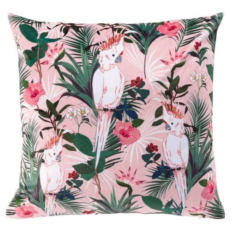 Paris Prix Housse de Coussin Perruche 40x40cm Rose Sortie ???? Paris Prix Housse De Coussin Perruche 40x40cm Rose ???? -Jardin Privé Shop unnamed file 644