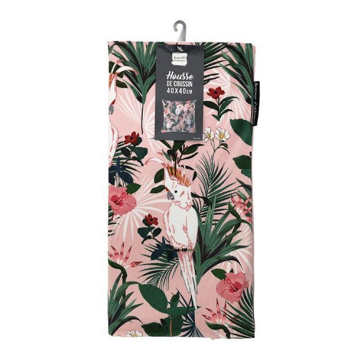 Paris Prix Housse de Coussin Perruche 40x40cm Rose Sortie ???? Paris Prix Housse De Coussin Perruche 40x40cm Rose ???? -Jardin Privé Shop unnamed file 646