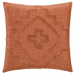 Meilleure affaire ✨ Coussin Déco Tufté Inca 40x40cm Terracotta 🛒