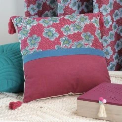 Meilleure affaire ✔️ Lovely Casa Coussin 40x40 Cm Bohochic Prune 🎁 -Jardin Privé Shop unnamed file 664