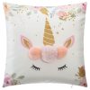 Offres ???? ATMOSPHERA FOR KIDS Coussin Licorne Pompons En Polyester ????