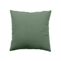 Bon marché ⌛ Petit Coussin Déhoussable Panama - 40 X 40 Cm - Vert Argile ⭐