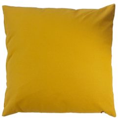 Le moins cher ???? Coussin Uni Effet Bachette Déhoussable - 40 X 40 Cm - Moutarde ????