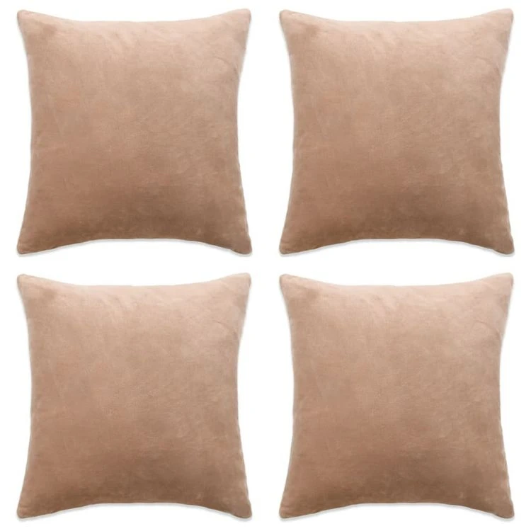 Remise 👏 VIDAXL Housses De Coussin 4 Pcs Tissu 40x40 Cm Beige 🔥 3 Remise 👏 VIDAXL Housses De Coussin 4 Pcs Tissu 40x40 Cm Beige 🔥