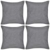 Top 10 ⌛ VIDAXL Housses De Coussin 4 Pcs Anthracite Aspect De Lin 80 X 80 Cm ???? -Jardin Privé Shop unnamed file 708