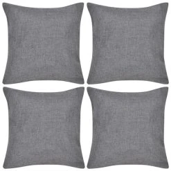 Top 10 ⌛ VIDAXL Housses De Coussin 4 Pcs Anthracite Aspect De Lin 80 X 80 Cm 🎁