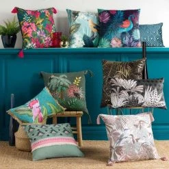 Promo 🛒 Paris Prix Coussin Déco à Motifs Clematite 45x45cm Noir ❤️ -Jardin Privé Shop unnamed file 724