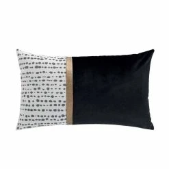 Meilleure vente ✔️ Paris Prix Coussin Déco Imprimé Kenza 30x50cm Noir 😀