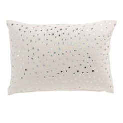 Grosses soldes ???? Paris Prix Coussin Rectangulaire Miroir Velours 32x52cm Blanc ????