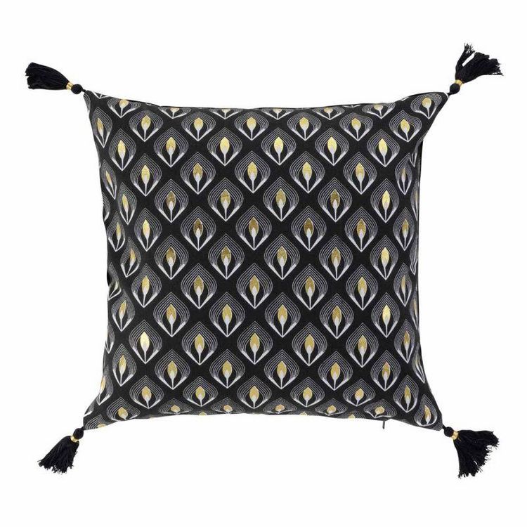 Paris Prix Housse de Coussin Déco Noireor 40x40cm Noir Nouveau ???? Paris Prix Housse De Coussin Déco Noireor 40x40cm Noir ???? -Jardin Privé Shop unnamed file 803
