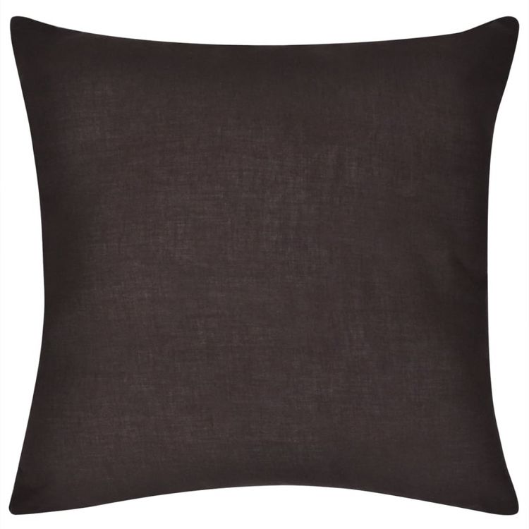 VIDAXL Housses de coussin 4 pcs Coton Marron 50x50 cm Tout neuf ✨ VIDAXL Housses De Coussin 4 Pcs Coton Marron 50x50 Cm ???? -Jardin Privé Shop unnamed file 814