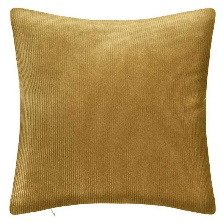 Meilleure vente ✨ Coussin Déco Déhoussable Côtelé 40x40cm Ocre ✔️ 3 Meilleure vente ✨ Coussin Déco Déhoussable Côtelé 40x40cm Ocre ✔️