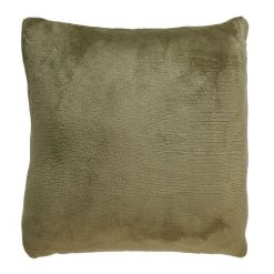 Promo ❤️ ACTUEL Coussin Déco Déhoussable Uni Effet Fausse Fourrure ⌛