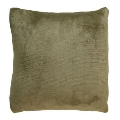 Promo ❤️ ACTUEL Coussin Déco Déhoussable Uni Effet Fausse Fourrure ⌛