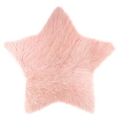 Vente flash ✨ ATMOSPHERA FOR KIDS Tapis Déco étoile Effet Fausse Fourrure 90x95cm ✔️