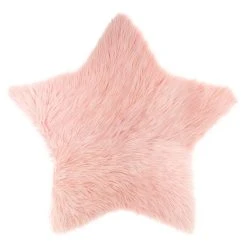 Vente flash ✨ ATMOSPHERA FOR KIDS Tapis Déco étoile Effet Fausse Fourrure 90x95cm ✔️